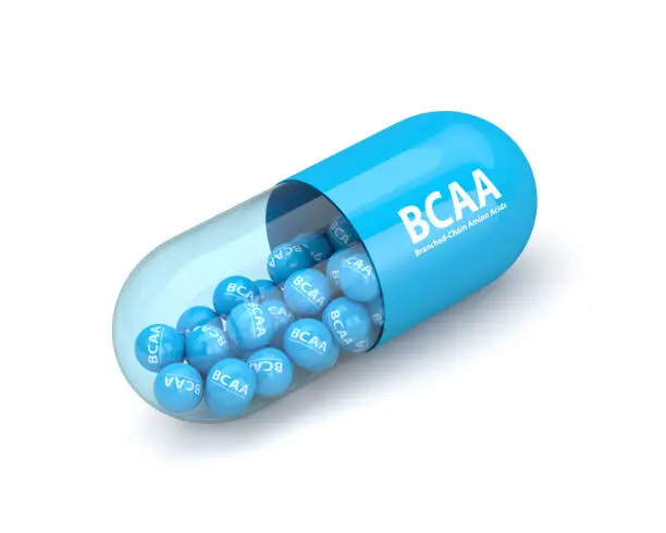 Pildora de suplementos bcaas