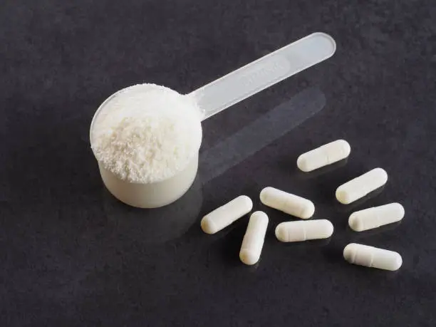Creatina micronizada en polvo y en cápsulas